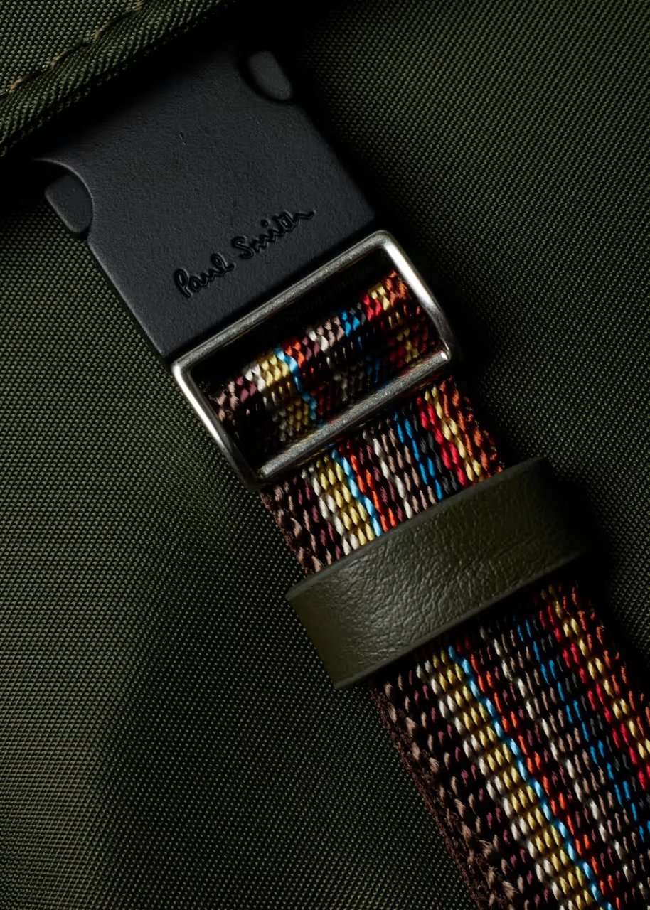 Paul Smith Pochette toile nylon kaki sangle baya  Paul Smith homme M1A 8191 TSWEBB 36 Divers