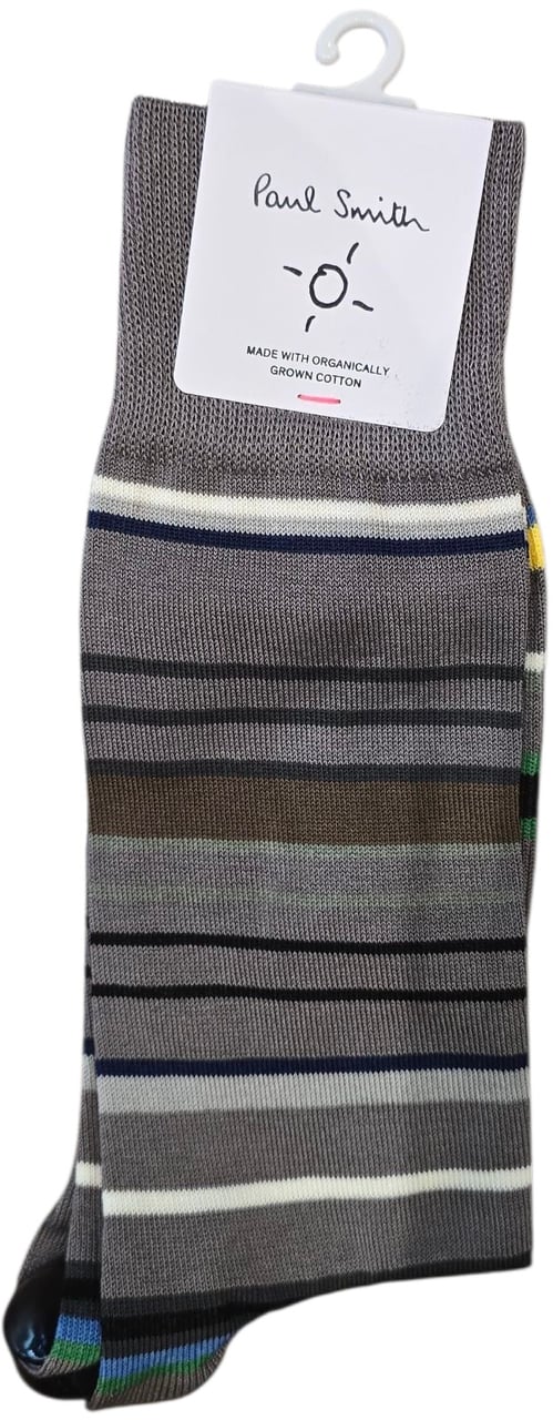 Paul Smith Chaussettes rayées gris taupe M1A 380CI T704 76 Paul Smith homme Divers