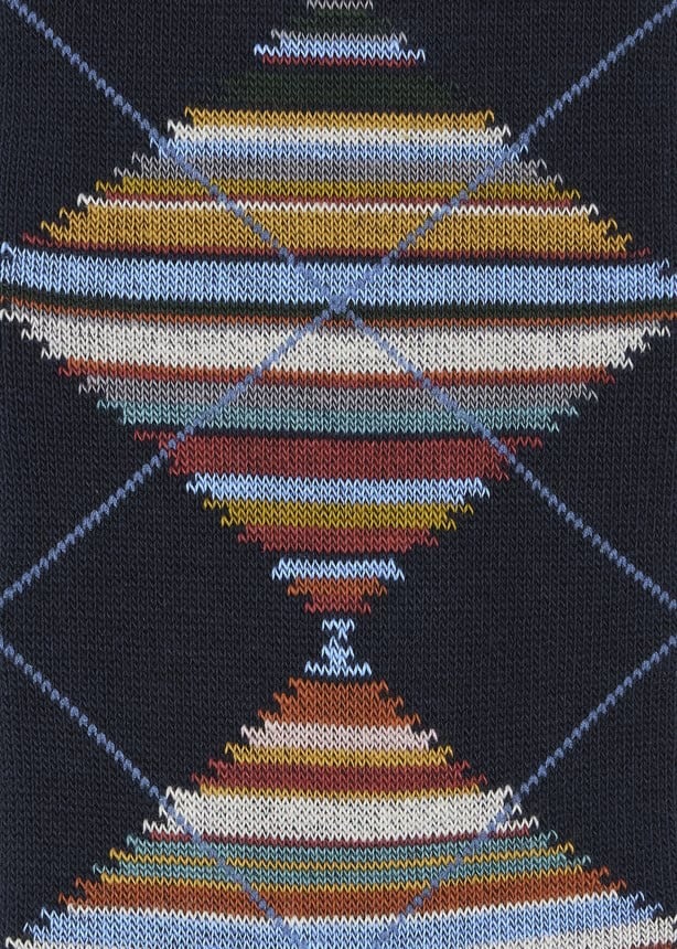 Paul Smith Chaussettes navy losanges baya M1A 380CI T577 47 Paul Smith homme Divers