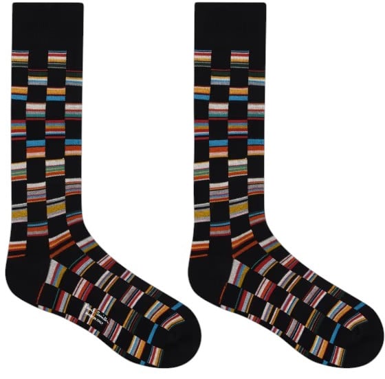 Paul Smith Chaussettes damier noir baya Paul Smith homme M1A 800MO T694 92 Zwart