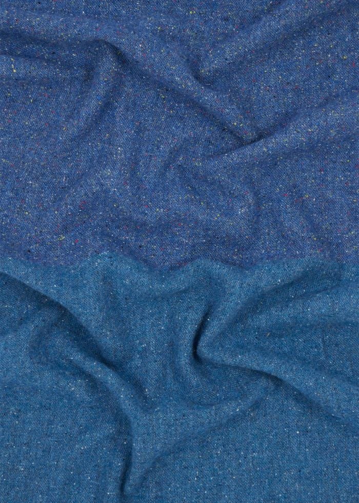 Paul Smith Echarpe chinée bleu navy Paul Smith homme femme M1A 150T T708 47 Blauw