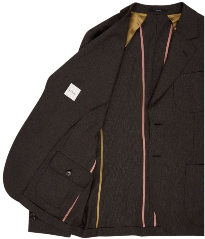 Paul Smith Veste chocolat poches plaquées quadrillé Paul Smith Homme M1R 2363 V02990 69 Divers