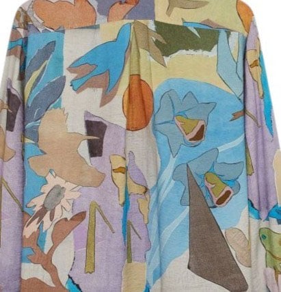 Paul Smith Chemise print fleurs poissons oiseaux mauve bleu Paul Smith Homme M1R 598Z V03017 43 Divers