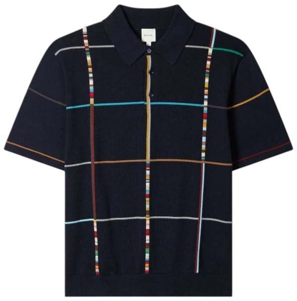 Paul Smith Polo navy quadrillé multi baya Paul Smith Homme M1R 783Z V03025 49 Divers