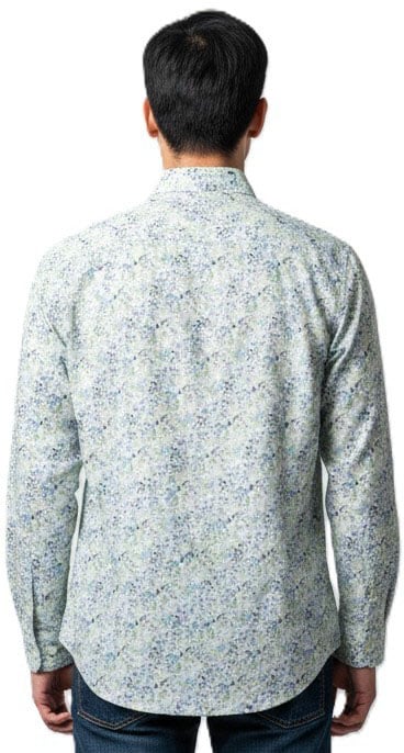 Paul Smith Chemise blanche print liberty ciel vert jaune Paul Smith Homme M1R 800P V03043 41 Divers