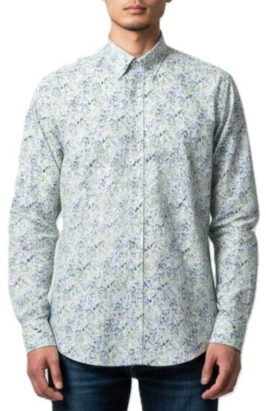 Paul Smith Chemise blanche print liberty ciel vert jaune Paul Smith Homme M1R 800P V03043 41 Divers
