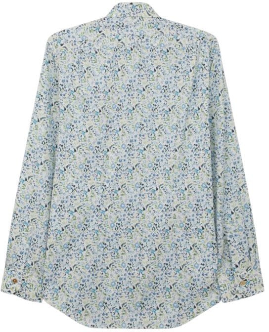Paul Smith Chemise blanche print liberty ciel vert jaune Paul Smith Homme M1R 800P V03043 41 Divers