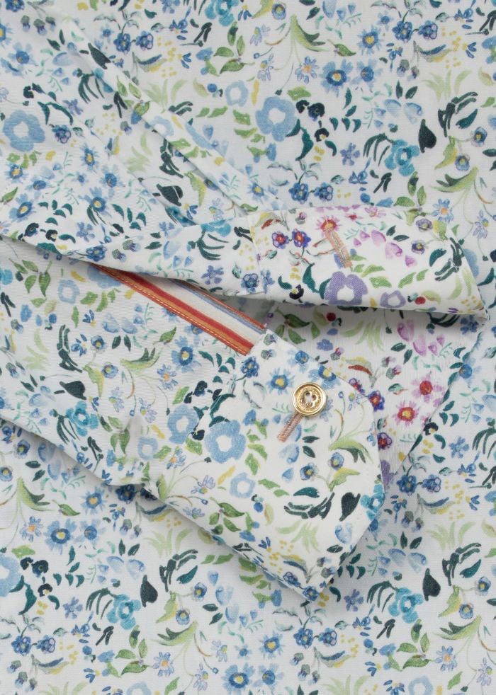 Paul Smith Chemise blanche print liberty ciel vert jaune Paul Smith Homme M1R 800P V03043 41 Divers