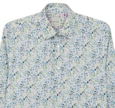 Paul Smith Chemise blanche print liberty ciel vert jaune Paul Smith Homme M1R 800P V03043 41 Divers