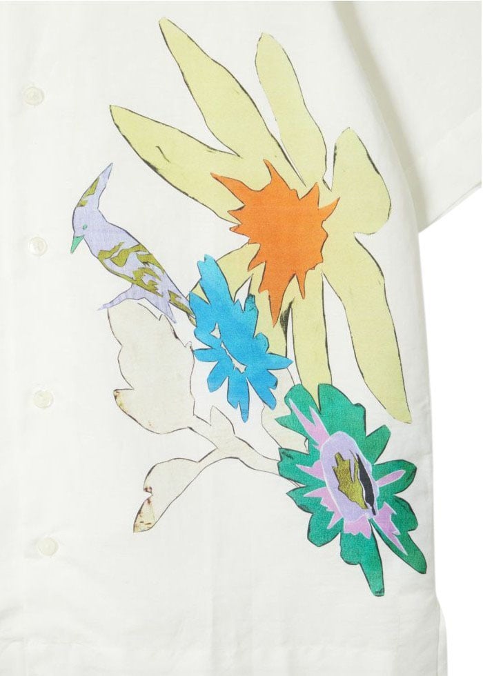 Paul Smith Chemisette blanche print colibri fleurs Paul Smith Homme M1R 905U V03058 01 Wit