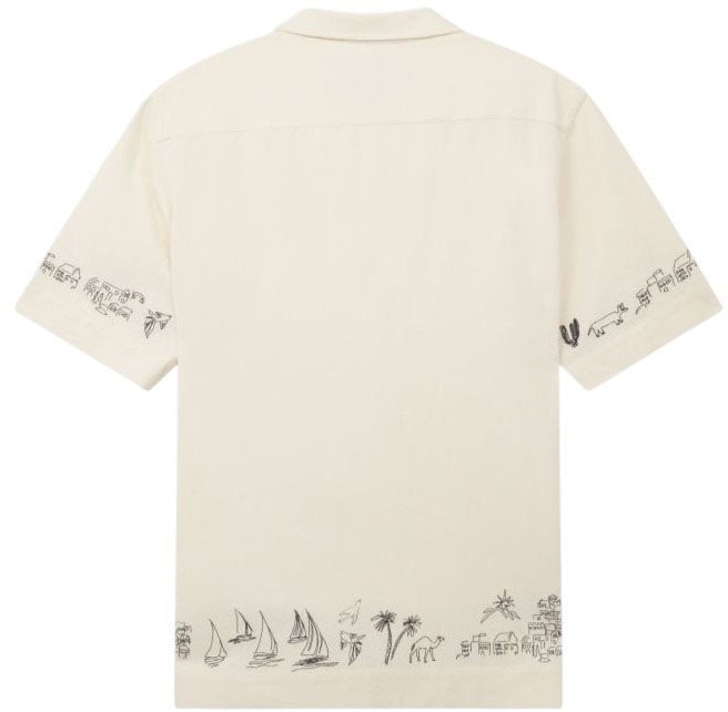 Paul Smith Chemisette écrue broderies paysages Mauritius noirs Paul Smith homme M1R 905UE V03036 04 Divers