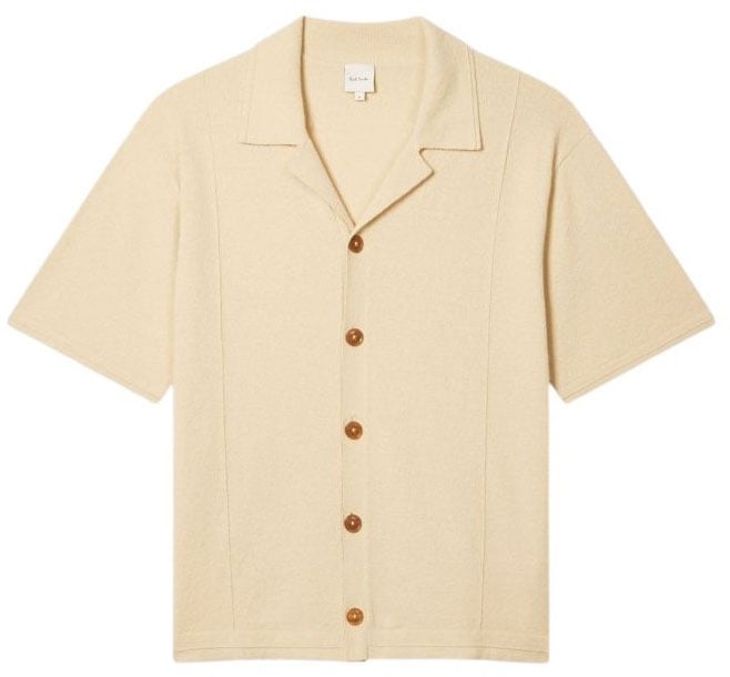 Paul Smith Polo chemise éponge sable Paul Smith Homme M1R 943Z V03034 04 Beige