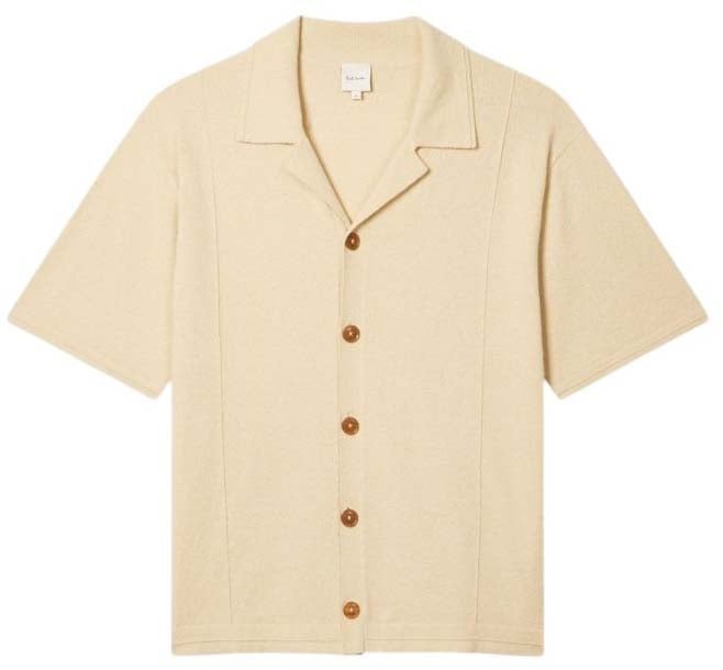 Paul Smith Polo chemise éponge sable Paul Smith Homme M1R 943Z V03034 04 Beige