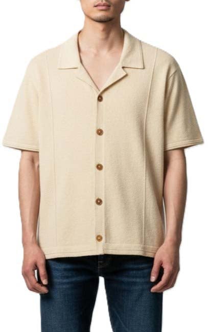 Paul Smith Polo chemise éponge sable Paul Smith Homme M1R 943Z V03034 04 Beige