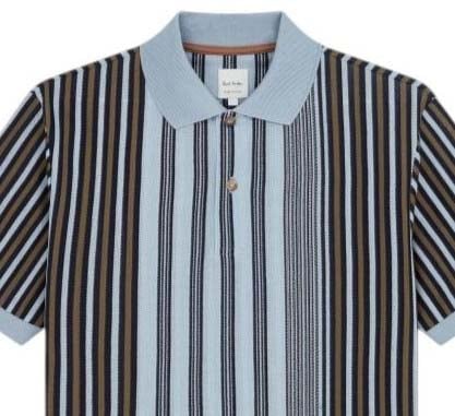 Paul Smith Polo rayé ciel navy kaki Paul Smith Homme M1R 958P V03049 40 Divers