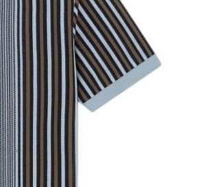 Paul Smith Polo rayé ciel navy kaki Paul Smith Homme M1R 958P V03049 40 Divers