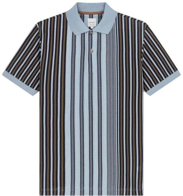 Paul Smith Polo rayé ciel navy kaki Paul Smith Homme M1R 958P V03049 40 Divers