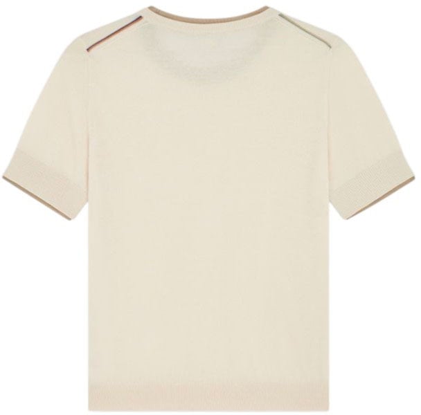 Paul Smith Maille manches courtes vanille col manches vert Paul Smith Femme W1R 689N V11235 04 Divers