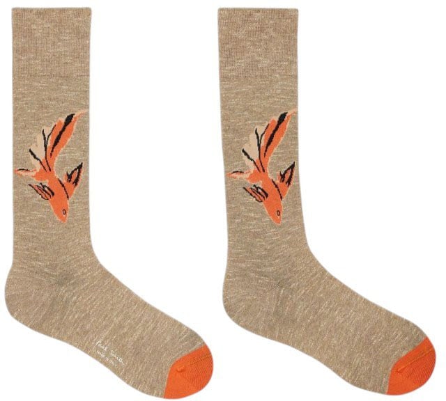Paul Smith Chaussettes sable poisson orange M1A 380CI U972 62 Paul Smith homme Beige