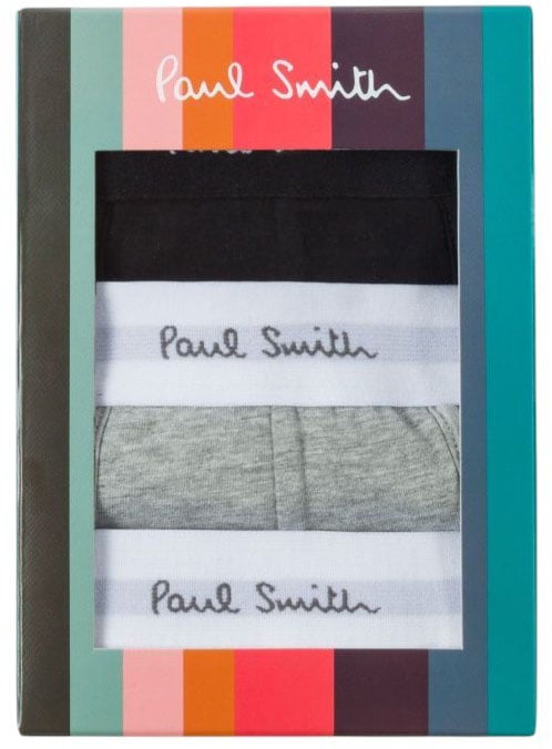 Paul Smith Pack caleçons unis blanc gris noir Paul Smith Homme M1A 914 M3PKA 1A Divers