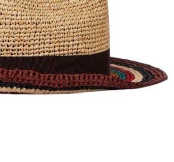 Paul Smith Chapeau raphia naturel bord rayé multi Paul Smith homme M1A 930A P521 62 Divers