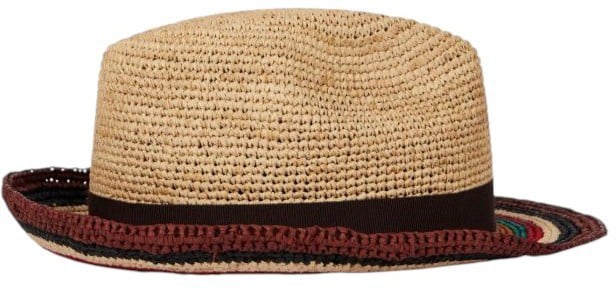 Paul Smith Chapeau raphia naturel bord rayé multi Paul Smith homme M1A 930A P521 62 Divers