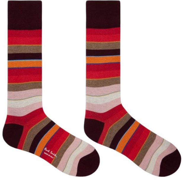 Paul Smith Pack 3 chaussettes rayée orange chinée gris rayée bleu Paul Smith Homme Femme M1A SOCK USTR 1A Divers