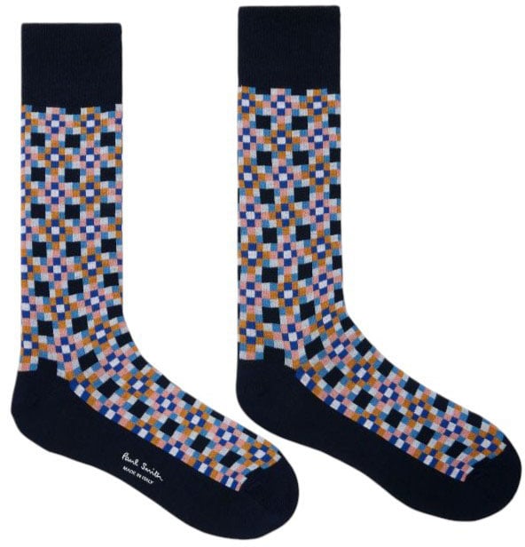 Paul Smith Pack 3 chaussettes rayée mosaique fleurs Paul Smith homme M1A SOCK USNL 47 Divers