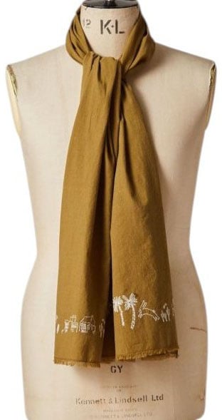 Paul Smith Foulard uni bronze brodé blanc mauritius Paul Smith Homme Femme M1A 150M U949 62 Divers