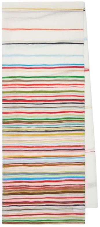 Paul Smith Foulard blanc rayé multi soie Paul Smith Femme W1A 250B U954 92 Wit