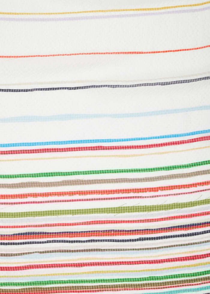 Paul Smith Foulard blanc rayé multi soie Paul Smith Femme W1A 250B U954 92 Wit