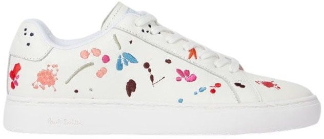 Paul Smith Sneakers Lapin cuir blanc broderies multi Paul Smith Femme W1S LPN09 ULEA 01 baskets Wit