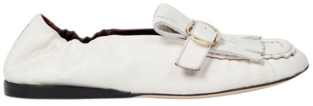 Paul Smith Mocassins Chanay cuir blanc franges souple Paul Smith Femme W1A SCAA01 ULEA 02 chaussures Wit