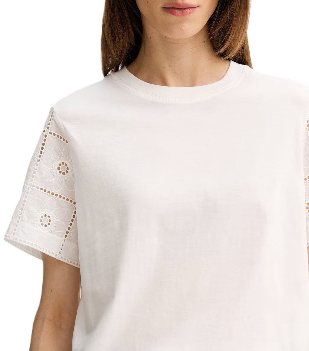 Paul Smith T-shirt blanc manches courtes broderies Paul Smith Femme W2R 430V V31440 02 Wit