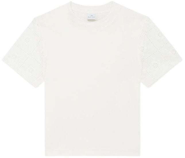 Paul Smith T-shirt blanc manches courtes broderies Paul Smith Femme W2R 430V V31440 02 Wit