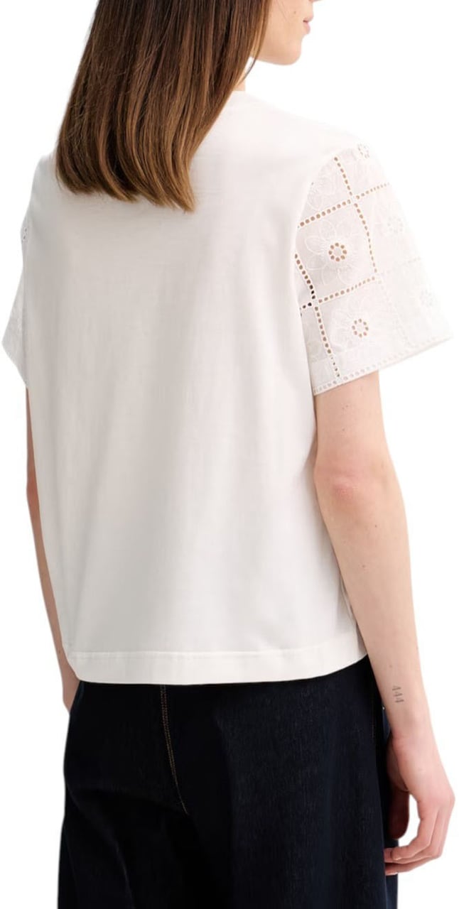 Paul Smith T-shirt blanc manches courtes broderies Paul Smith Femme W2R 430V V31440 02 Wit
