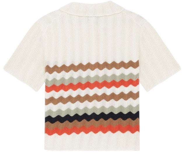 Paul Smith Cardigan écru crochet rayures taupe orange Paul Smith Femme W2R 821N V31450 02 Divers