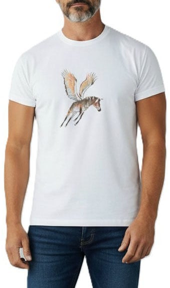 Paul Smith T-shirt blanc print zèbre volant baya Paul Smith Homme M2R 011R VP5793 01 Divers