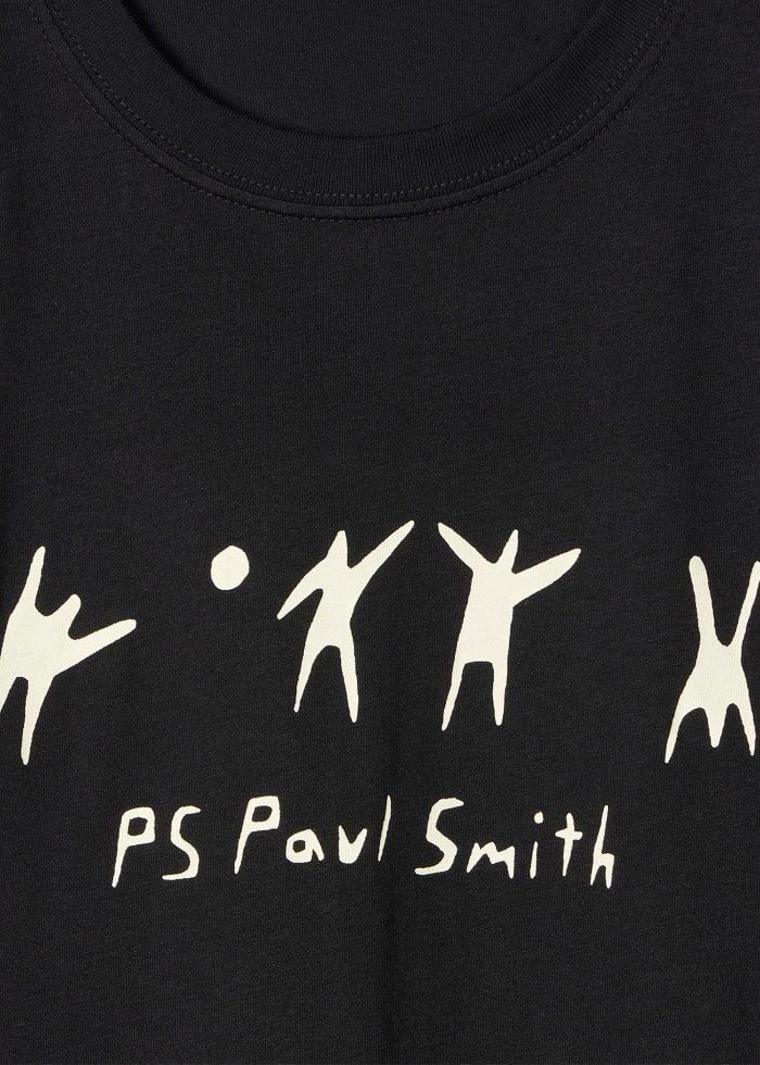 Paul Smith T-shirt noir print volleyeurs blancs Paul Smith Homme M2R 011R VP5761 79 Divers