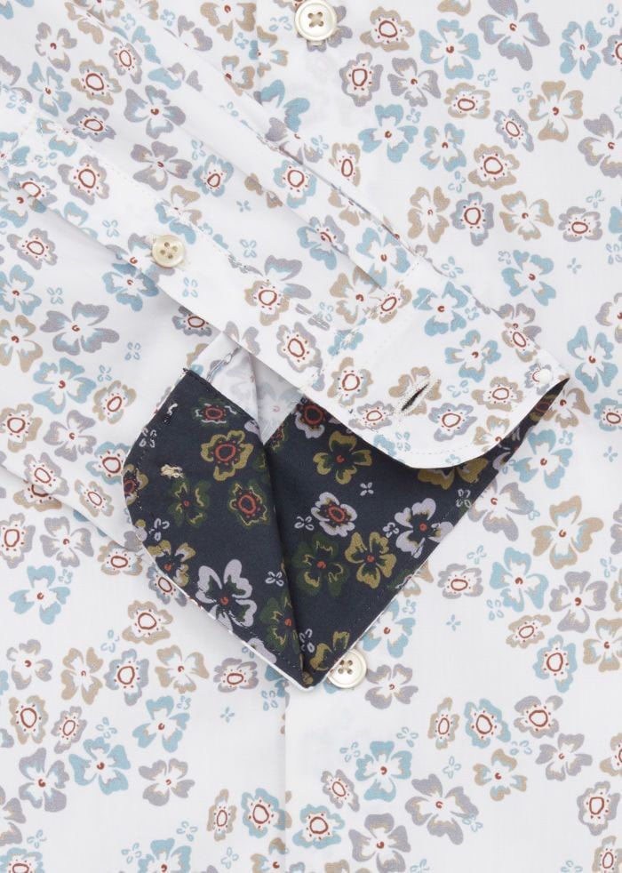 Paul Smith Chemise coton liberty bleu choco Paul Smith Homme M2R 149T V22659 01 Divers