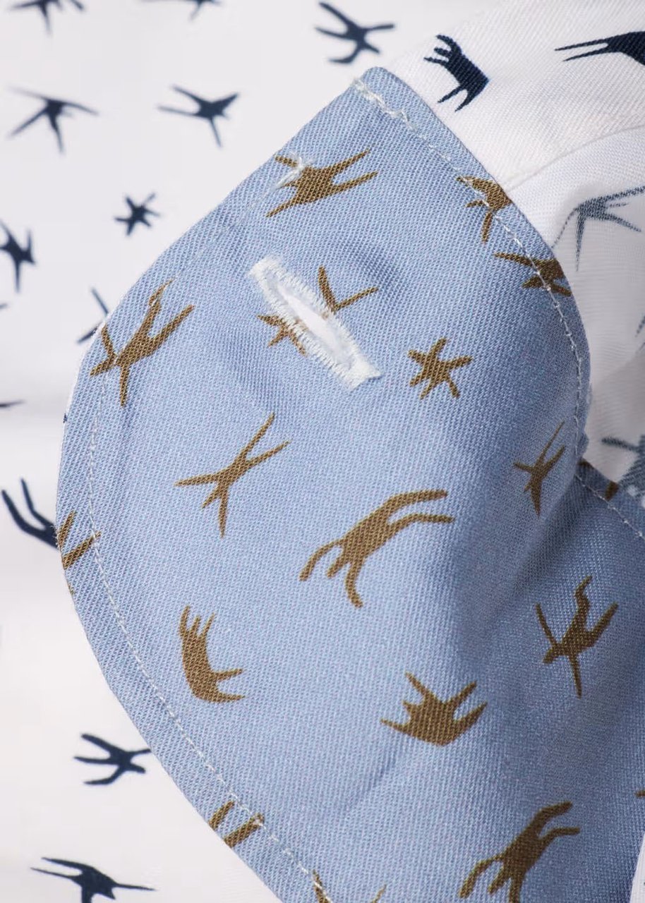 Paul Smith Chemise crème print volleyeurs navy Paul Smith Homme M2R 149T V22657 02 Divers