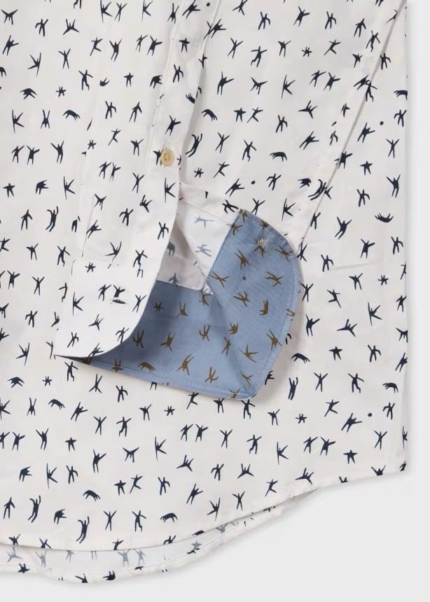 Paul Smith Chemise crème print volleyeurs navy Paul Smith Homme M2R 149T V22657 02 Divers