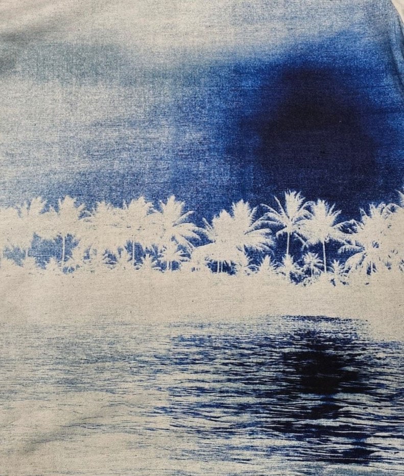 Paul Smith T-shirt print plage palmiers ciel bleu Paul Smith Homme M2R 220X V22622 49 Divers