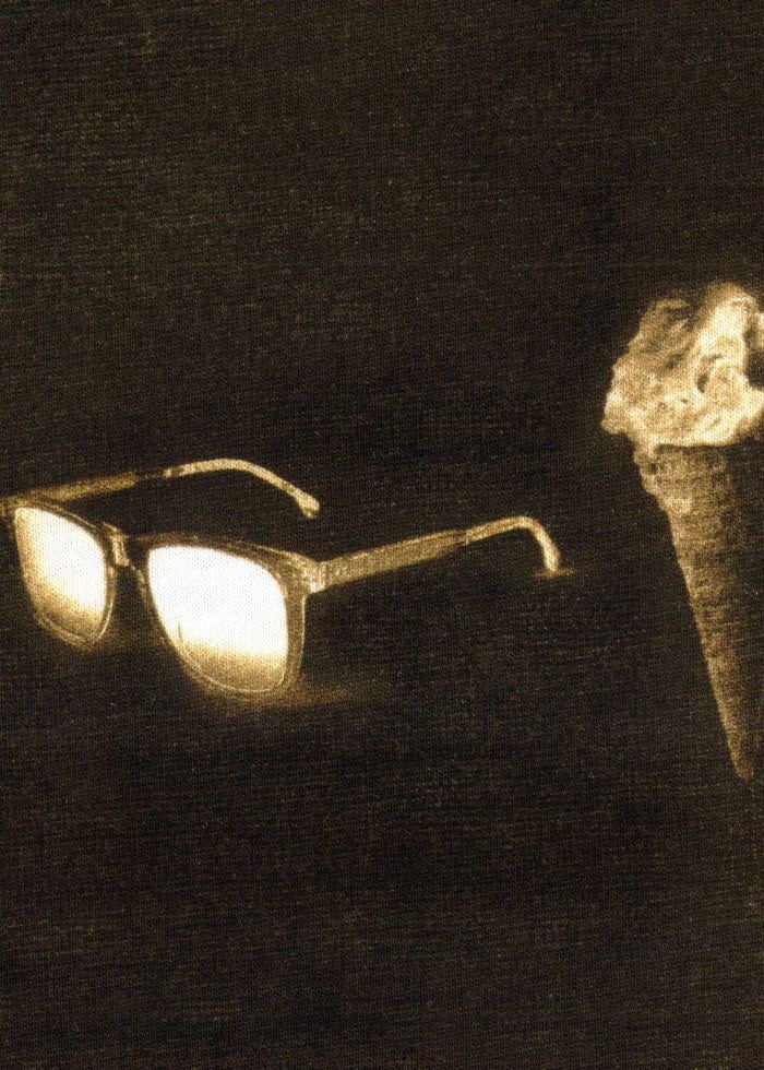 Paul Smith T-shirt brun print lunettes sodas glaces Paul Smith Homme M2R 220X V22626 79 Bruin