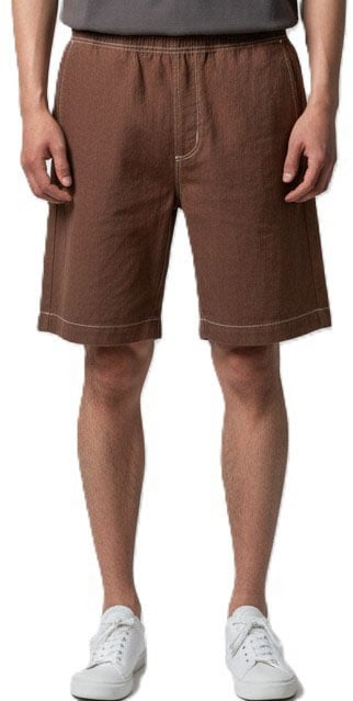Paul Smith Bermuda chocolat surpiqué écru Paul Smith Homme M2R 699P V22615 R Divers