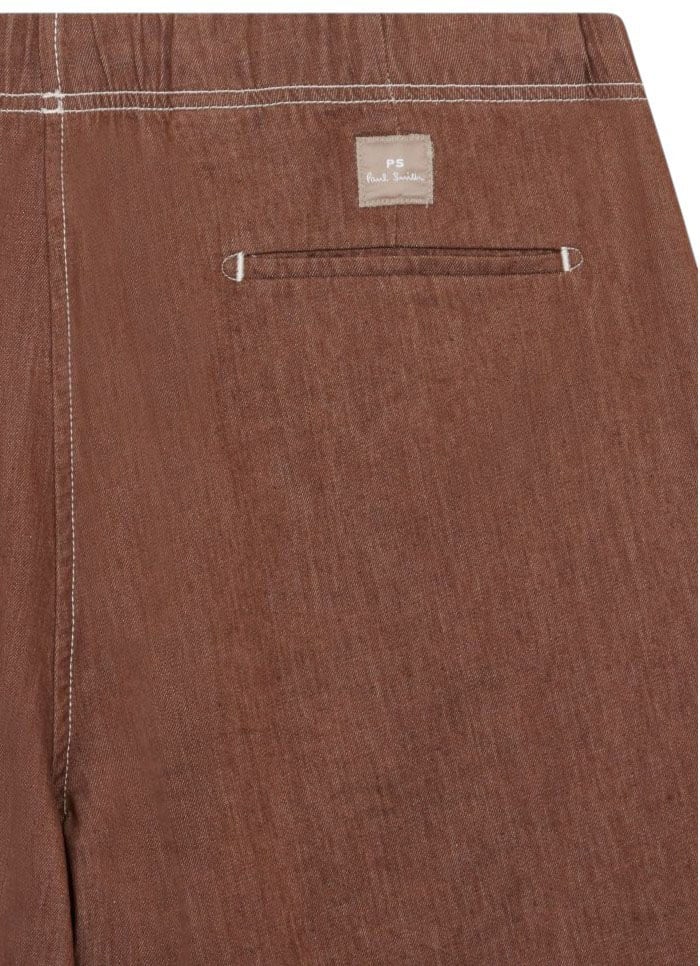 Paul Smith Bermuda chocolat surpiqué écru Paul Smith Homme M2R 699P V22615 R Divers