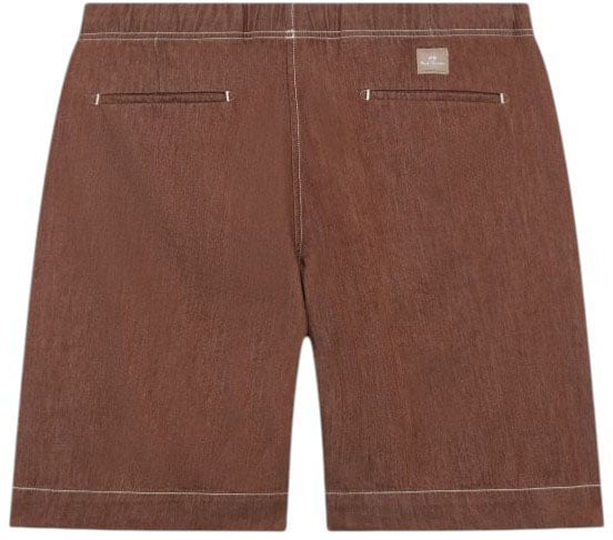 Paul Smith Bermuda chocolat surpiqué écru Paul Smith Homme M2R 699P V22615 R Divers