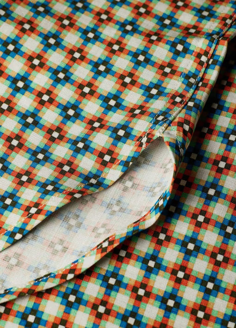 Paul Smith Chemisette kaléidoscope écru orange Paul Smith Homme M2R 896Z V22660 02 chemise Beige