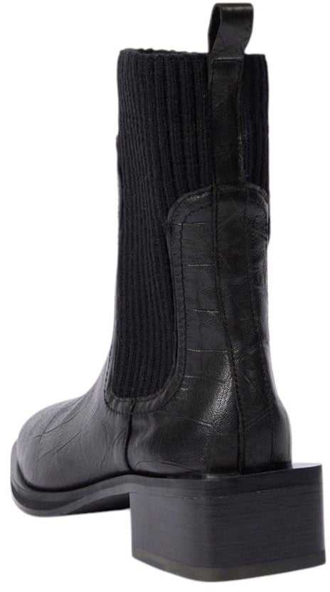 Paul Smith Boots Chelsea chaussettes embossé croco noir Matola Paul Smith Femme W1S MAT03 WLEA 79 Zwart