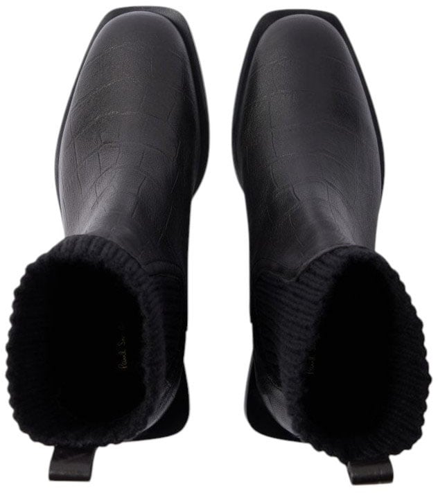 Paul Smith Boots Chelsea chaussettes embossé croco noir Matola Paul Smith Femme W1S MAT03 WLEA 79 Zwart